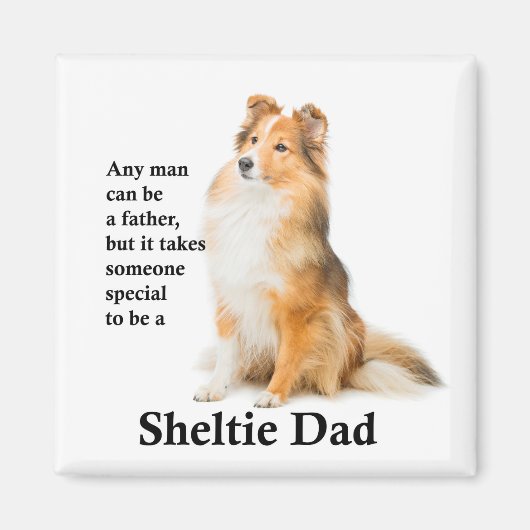 Sheltie Dad Magnet (Voorkant)