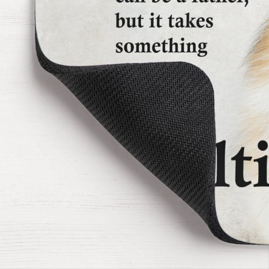 Sheltie Dad Mousepad Muismat (Hoek)
