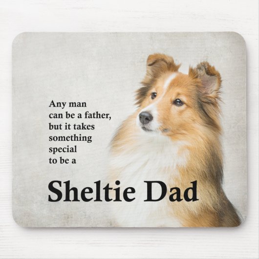Sheltie Dad Mousepad Muismat (Voorkant)