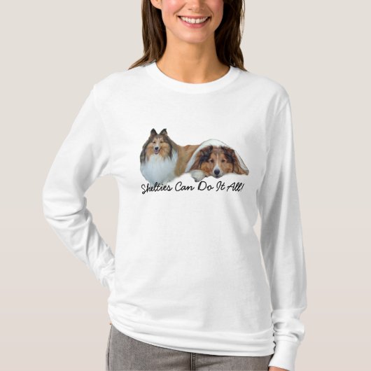 Sheltie Dames T-Shirt (Voorkant)
