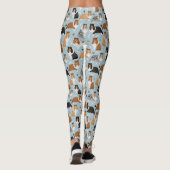 Sheltie Dog Bones and Paws Leggings (Achterkant)