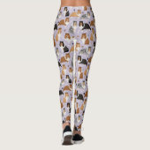 Sheltie Dog Bones and Paws Leggings (Achterkant)