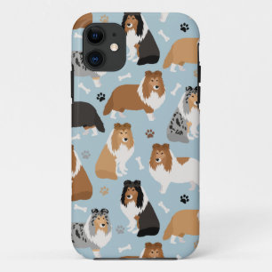 Sheltie Dog Botten en Paws Case-Mate iPhone Case