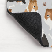 Sheltie Dog Botten en Paws Muismat (Hoek)