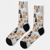Sheltie Dog Botten en Paws Socks Sokken (Links)