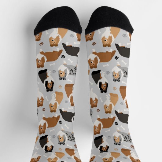 Sheltie Dog Botten en Paws Socks Sokken (Top)