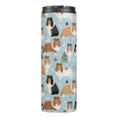 Sheltie Dog Botten en Paws Thermosbeker (Achterkant)