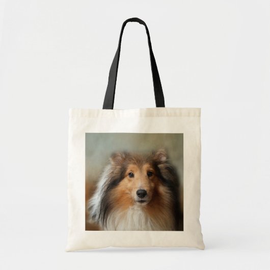 Sheltie Dog Canvas tas (Voorkant)