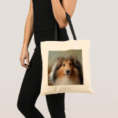 Sheltie Dog Canvas tas