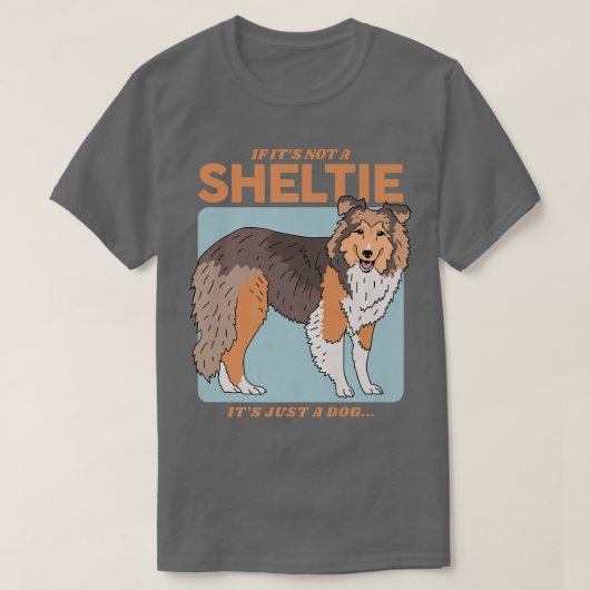 Sheltie Dog Eigenaar Shetland Sheepdog Sheltie P T-shirt (Design voorkant)