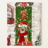 Sheltie Dog Kerstmis Planner (Achterkant)