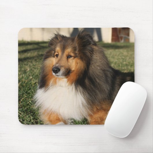 Sheltie Dog Mousepad Muismat (Met muis)