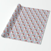 Sheltie Dog Rainbow Paarse Verjaardag Cadeaupapier (Uitgerold)