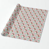 Sheltie Dog Rainbow Roze Verjaardag Cadeaupapier (Uitgerold)