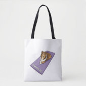 Sheltie doing yoga tote bag (Voorkant)
