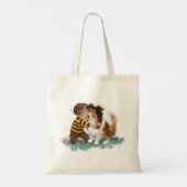 Sheltie en Boy Dog Knuffel Tote Bag (Achterkant)