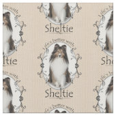 Sheltie Fabric Stof (Close Up)