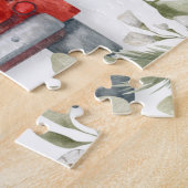 Sheltie Family in Red Truck Kerstmis Legpuzzel (Zijkant)