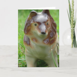 Sheltie Figurine Kaart