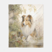 Sheltie Fleece Deken (Voorkant)