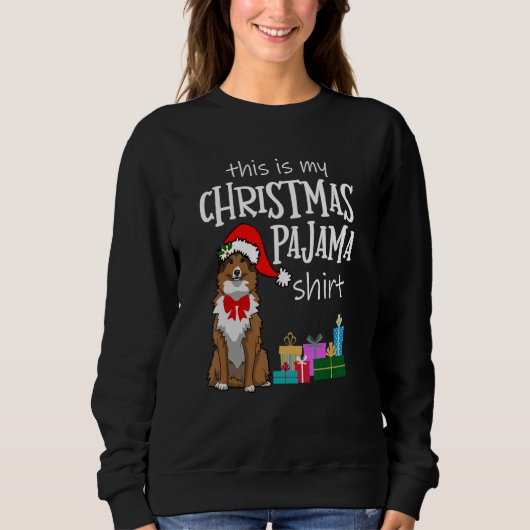 Sheltie Gift Sheltie, Shetland Herdershond Kerstmi Trui (Voorkant)