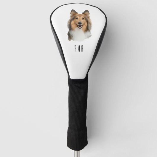 Sheltie Golfheadcover (Voorkant)