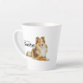 Sheltie Hair Latte Mok (Linkerhoek)