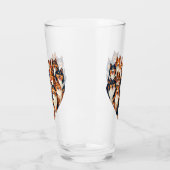 Sheltie Hart Illustratie Schattigee Shetland Sheep Glas (Links)