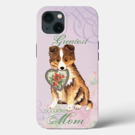 Sheltie Heart mama Case-Mate iPhone Case (Achterkant)