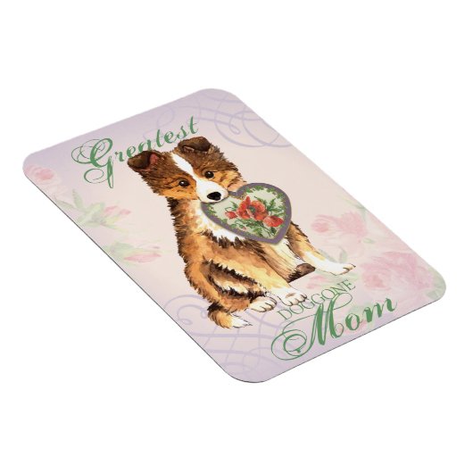 Sheltie Heart mama Magneet (Rechterzijde)