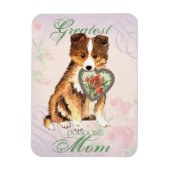 Sheltie Heart mama Magneet (Verticaal)