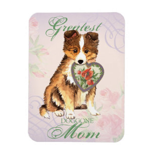 Sheltie Heart mama Magneet