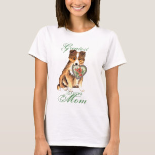 Sheltie Heart mama T-shirt