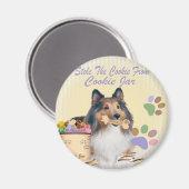 Sheltie heeft de koekmagneten gestolen magneet (Voorkant / Achterkant)