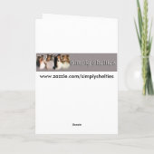 Sheltie Holiday #1 Kaart (Achterkant)