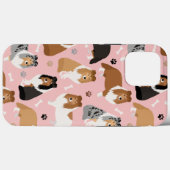 Sheltie-hond botten en poten Case-Mate iPhone hoes (Achterkant (horizontaal))