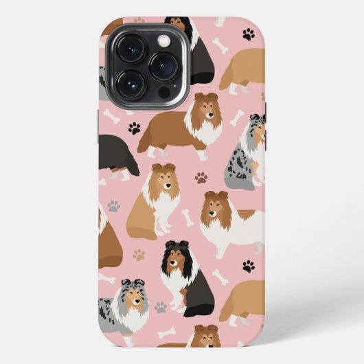 Sheltie-hond botten en poten Case-Mate iPhone hoes Hoesje (Achterkant)