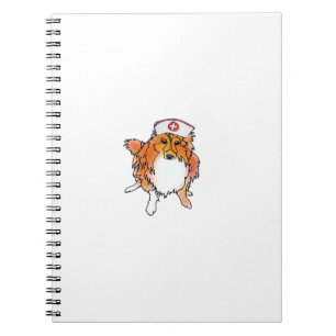 Sheltie-hond in verpleegstershoed � diereninhats K Notitieboek