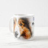 Sheltie Hond Moeder Koffiemok (Voorkant links)
