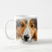 Sheltie Hond Moeder Koffiemok (Links)