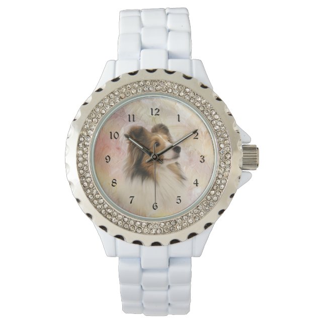 Sheltie Horloge (Voorkant)