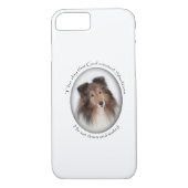 Sheltie iPhone 7 hoesje (Achterkant)