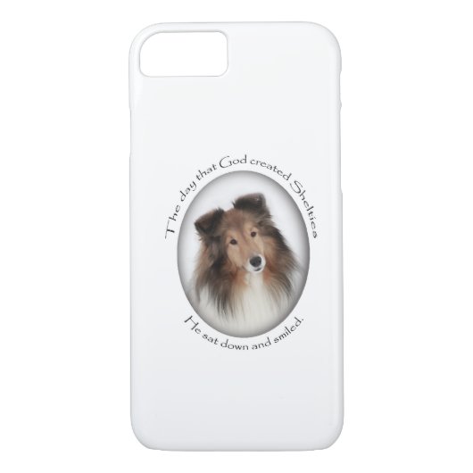 Sheltie iPhone 7 hoesje (Achterkant)