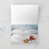 Sheltie, Jack Russell en Snowman Xmas Kaarten (Binnen)