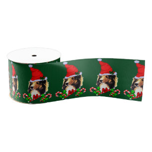 Sheltie kerst Merry Grosgrain Lint