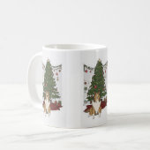 Sheltie & Kerstboom Koffiemok (Voorkant links)