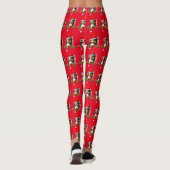 Sheltie Kerstmis Leggings (Achterkant)