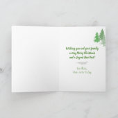 Sheltie Kerstmis met Holly, Holiday Feestdagen Kaart (Binnen)