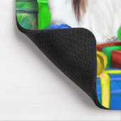 Sheltie Kerstmis Open Gifts Sable Muismat (Hoek)