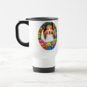 Sheltie Kerstmis Open Gifts Sable Reisbeker (Links)